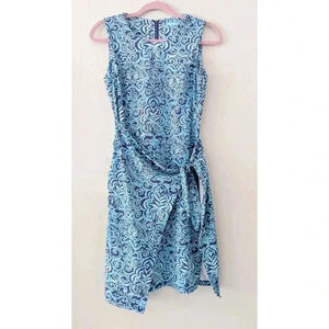 J. McLaughlin Sleeveless Faux Wrap Front Dress